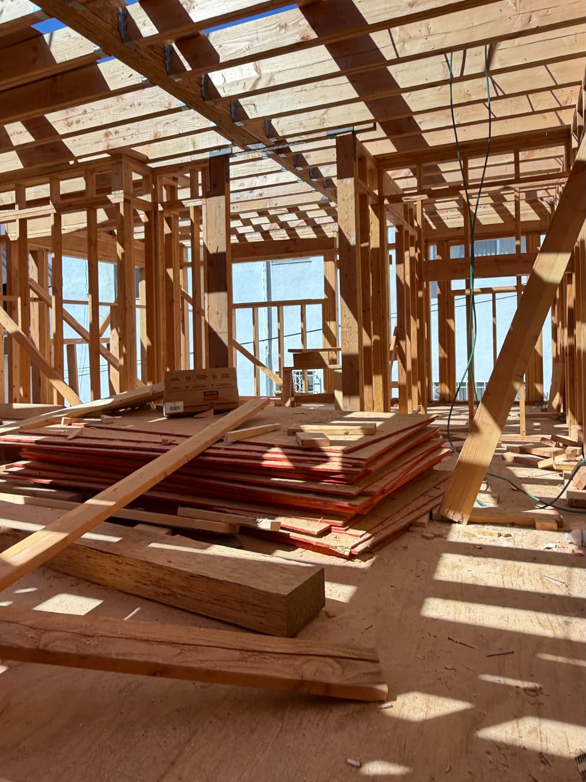 Architectural plans representing construction, development and redevelopment